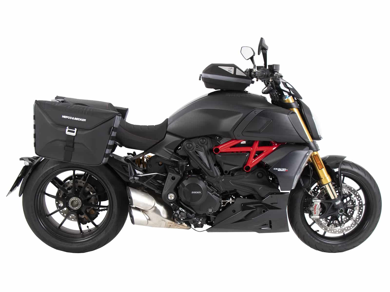 Anillo básico del depósito incl. unidad de cierre de la bolsa del depósito para Ducati Diavel 1260 /S (19-22) Hepco & Becker
