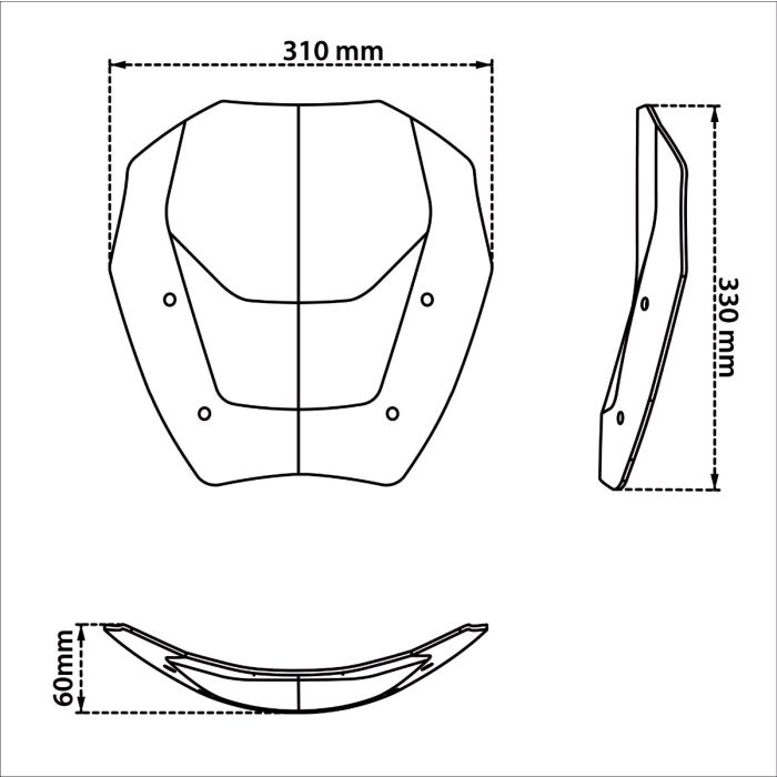 Parabrisas Rally para BMW R 1300 GS /Adventure, versión con radar
