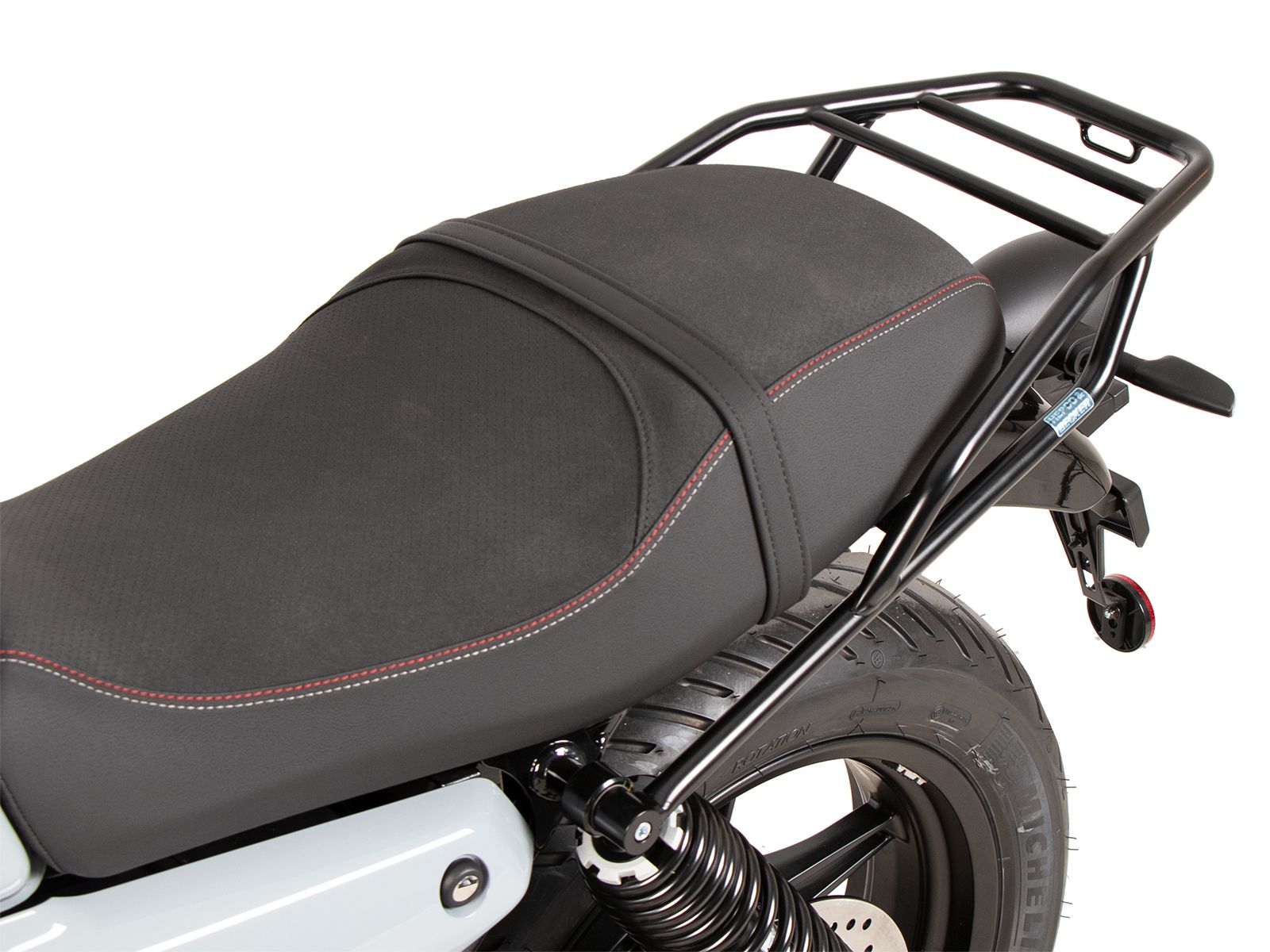 Portaequipajes tubular negro para Moto Guzzi V7 850 Sport (25-) Hepco & Becker