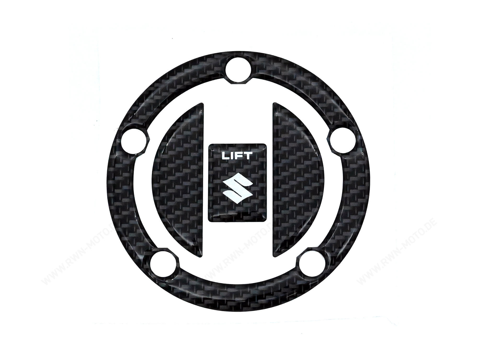 Protector del tapón de gasolina, aspecto de carbono para Suzuki GSX-R1000 BJ. 2005 - 2006/ 2007-2008/ 2009-2011/ 2012-2016
