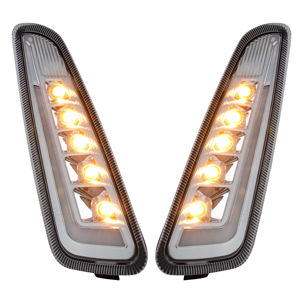 Kit de indicador delantero izquierdo / derecho LED claro para Vespa Primavera / Sprint 125-150cc SIP Style