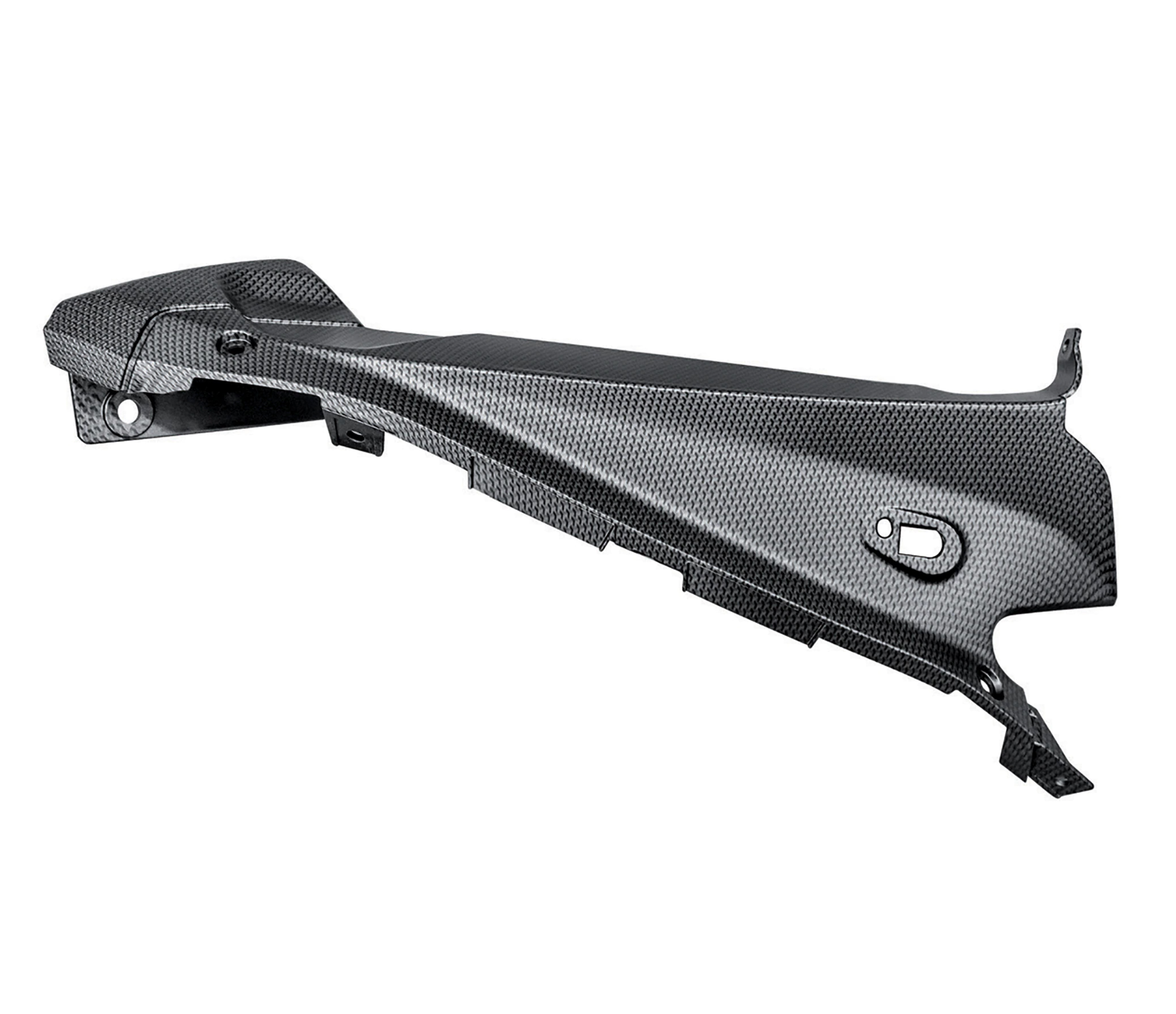 Panel lateral superior derecho en aspecto de carbono para Aprilia RS4 125