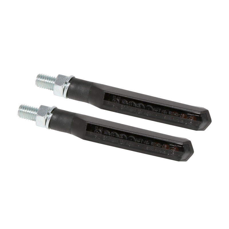 HIGHSIDER Smart Run-TS Indicador LED de secuencia carcasa negro / lente gris humo (par), delantero y trasero