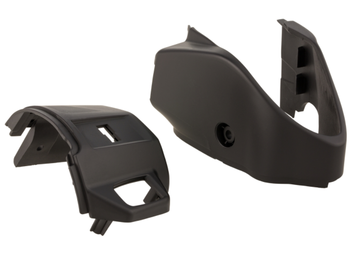 Tapa de la unidad de conmutación, derecha/izquierda, delantera/trasera para Vespa Primavera/Sprint, negro mate