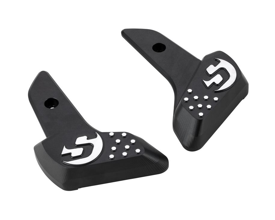 Estriberas derecha e izquierda para Vespa Primavera /Sprint 50-150ccm 2T/4T AC, negro mate