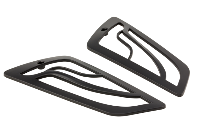 Rejilla de intermitentes derecha e izquierda, delantera para Vespa GTS/​GTS Super/​GTV/​GT 60/​GT/​GT L, negro mate