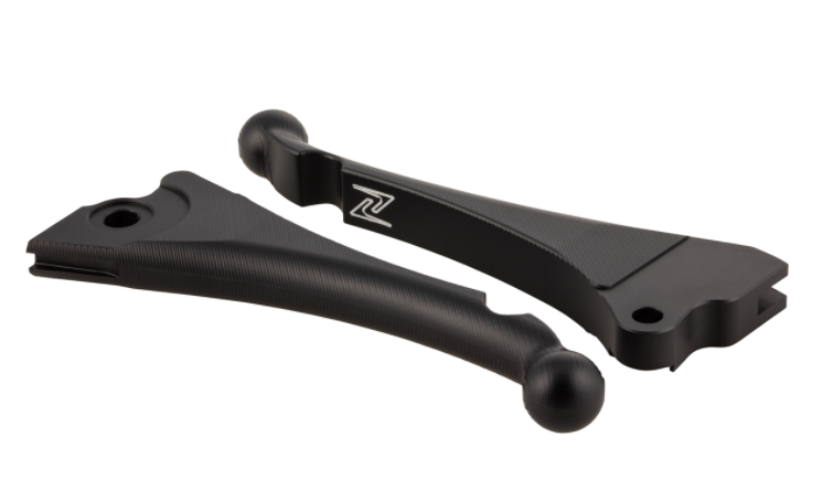 Juego de palanca de freno deportiva "Shorty 3D" izquierda/derecha para Vespa LX/LXV/S/Primavera/Sprint, negro mate