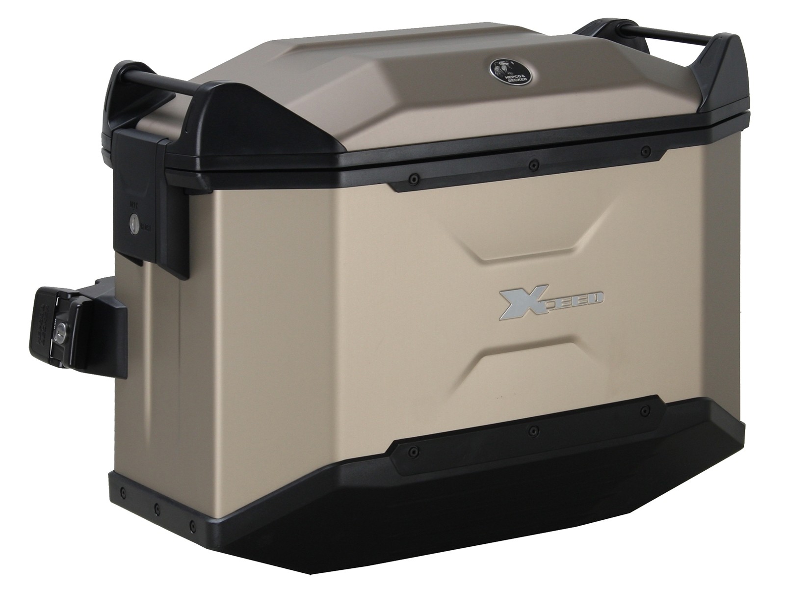 Maleta lateral Xceed 38 litros titanio Hepco & Becker