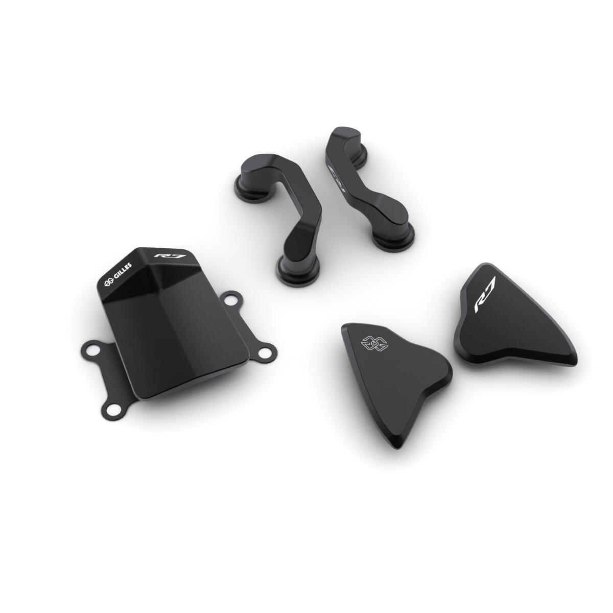Juego de carenado de competición negro para Yamaha YZF-R7 2021-