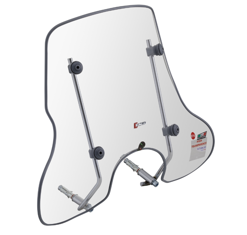 Parabrisas FACO 4 estaciones para Vespa ET2/ET4 50-150cc, transparente