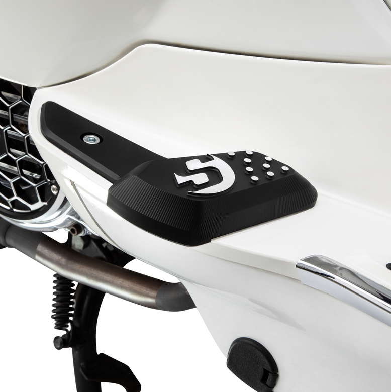 Estriberas derecha e izquierda para Vespa Primavera /Sprint 50-150ccm 2T/4T AC, negro mate