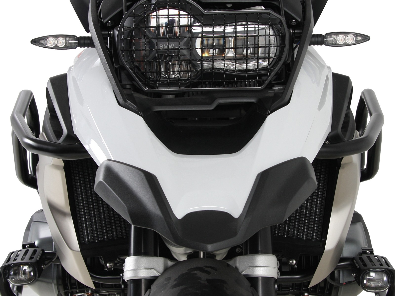 Barra protectora de depósito negra para BMW R 1250 GS (19-23) Hepco & Becker