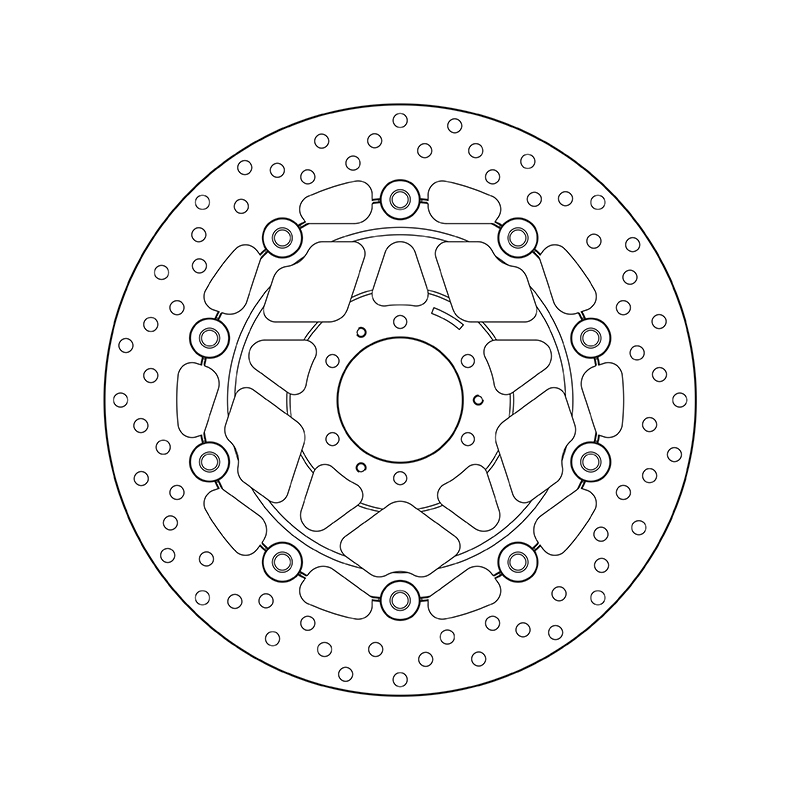 Disco de freno flotante redondo serie Oro BREMBO