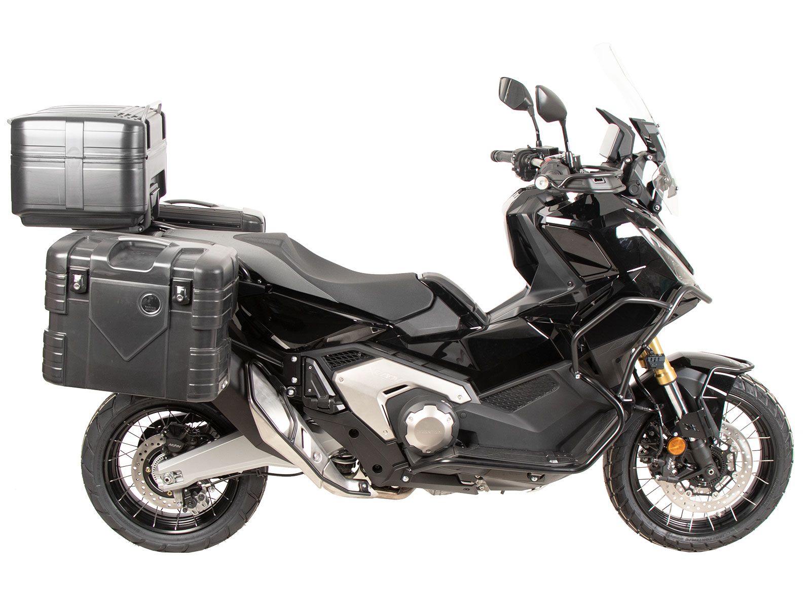 Portamaletas lateral fijo negro para Honda X-ADV (25- ) Hepco & Becker