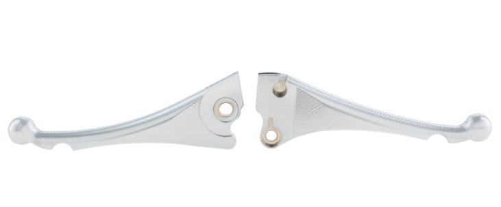 Juego de palanca de freno deportiva "Shorty 3D" izquierda/derecha para Vespa LX/LXV/S/Primavera/Sprint, cromada