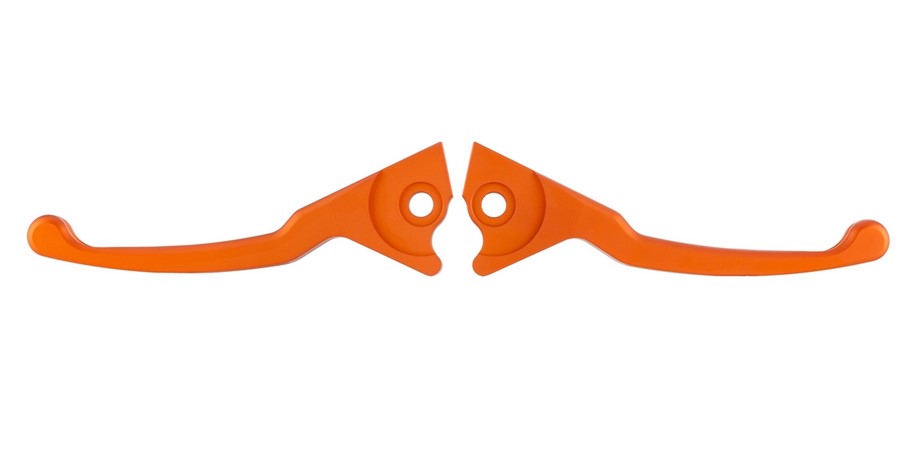 Juego de manetas de freno Sport Shorty para Vespa, derecha e izquierda, naranja mate