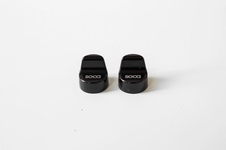 Tapa del orificio del espejo izquierda y derecha SOCA para Vespa Primavera/Sprint/Elettrica 50-150cc, negro