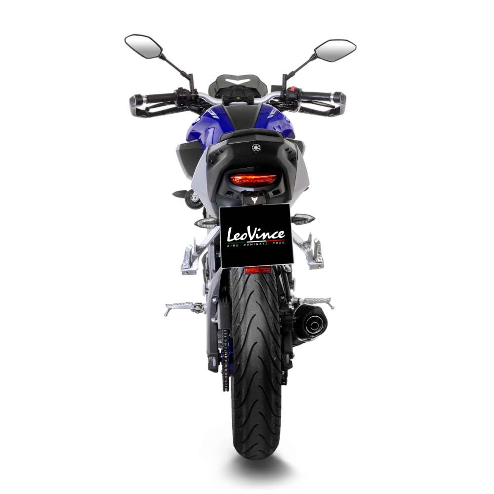 Sistema completo LeoVince LV One Evo para Yamaha MT-125 /YZF-R 125, carbono, homologación E