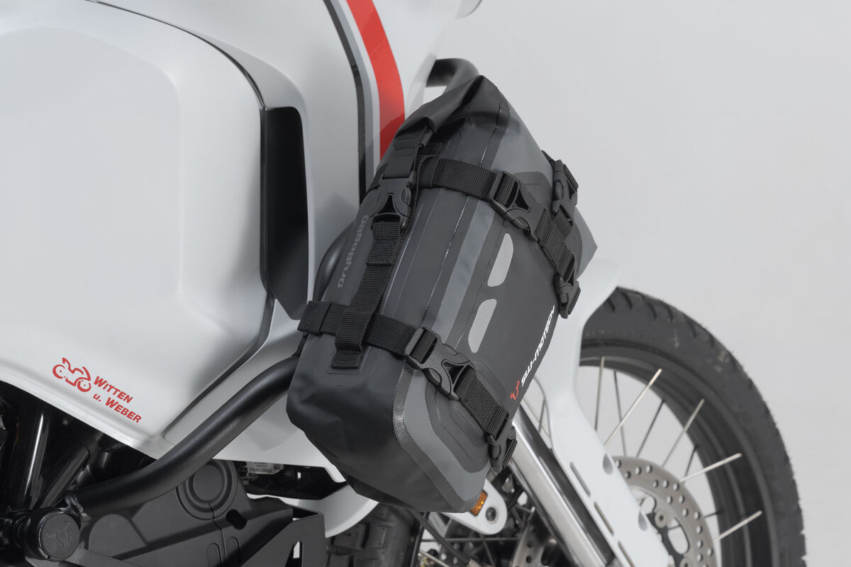 SW-Motech Bolsa trasera Drybag 80 para Ducati Multistrada 1200 /S /Enduro, negro / gris - SW Motech