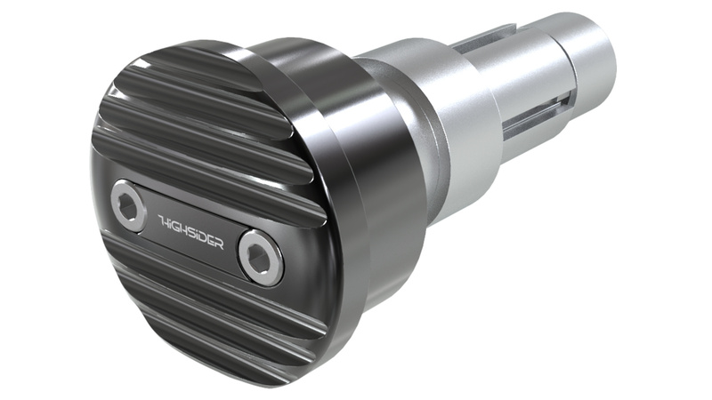 Contrapesos de manillar HIGHSIDER pro Wave negro (par)