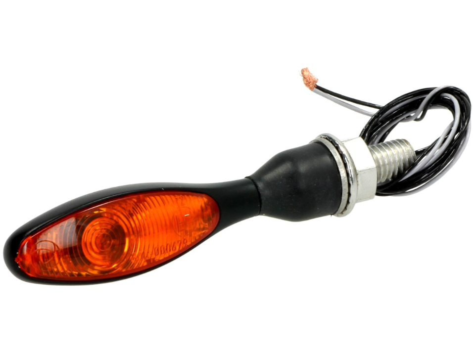 Indicador Kellermann, Micro 1000 Halogen, acero, halógeno, HR/HL, 12 V, 6 W, negro satinado