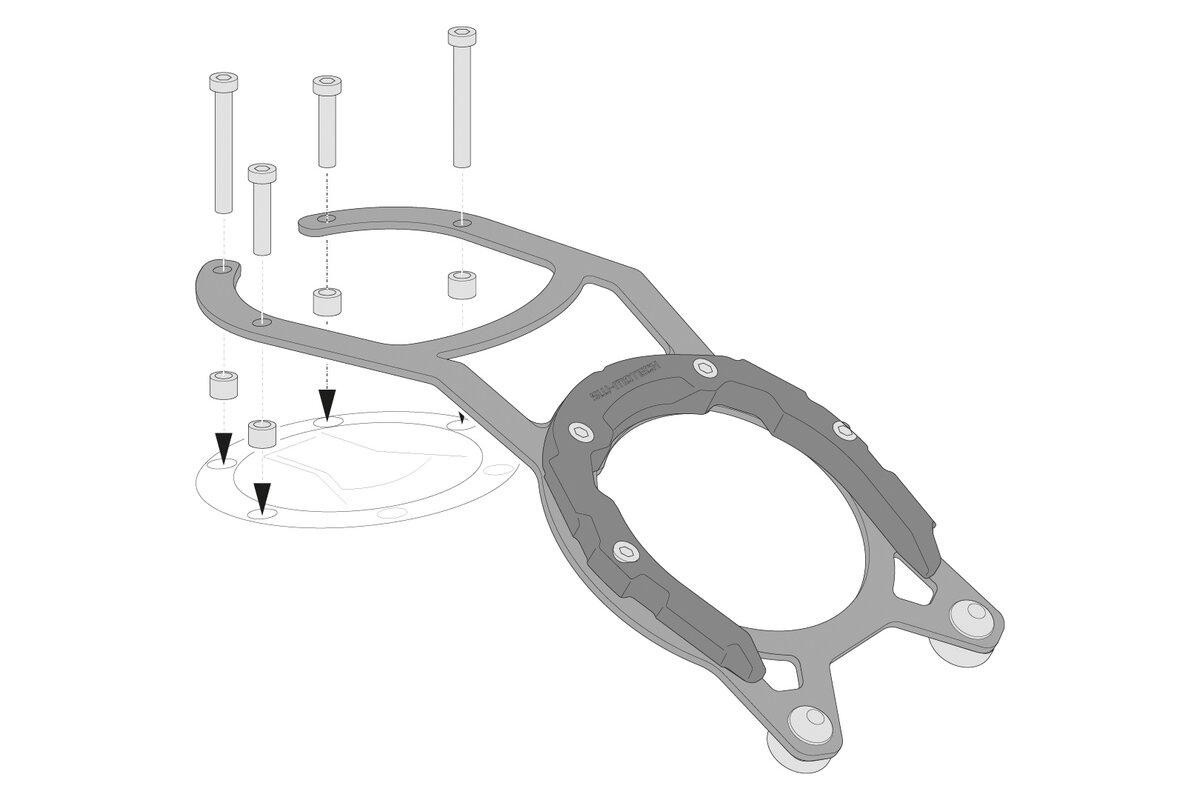 Anillo para el depósito SW-Motech PRO para Moto Guzzi V85 TT / Strada