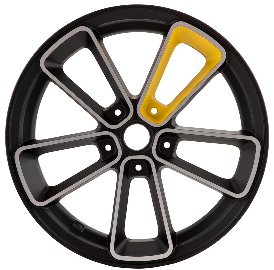 Llanta delantera/trasera 13" para Vespa GTS/GTS Super/GTV/GT 60/GT/GT L 125-300cc, negro/amarillo