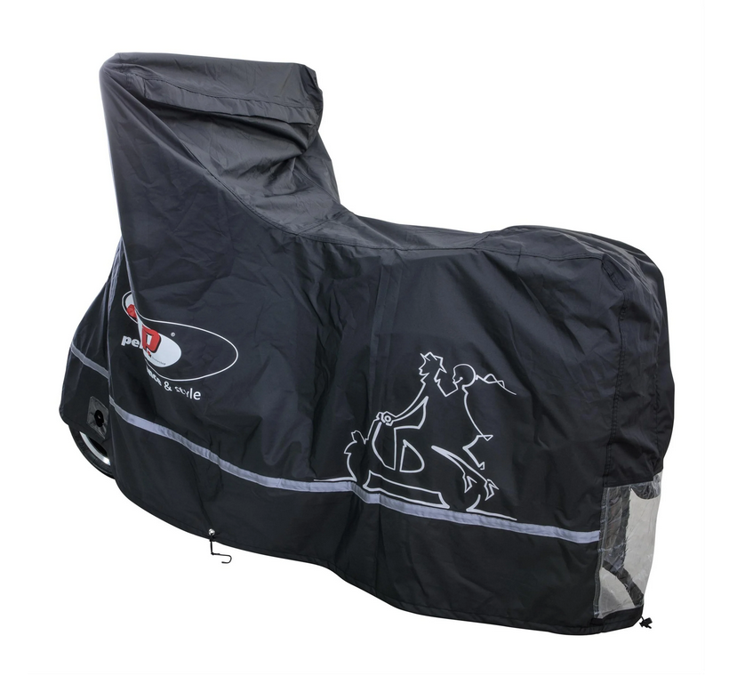 Garaje plegable Outdoor PREMIUM 2.0 para Vespa GTS/GTV/GT, talla XL, negro