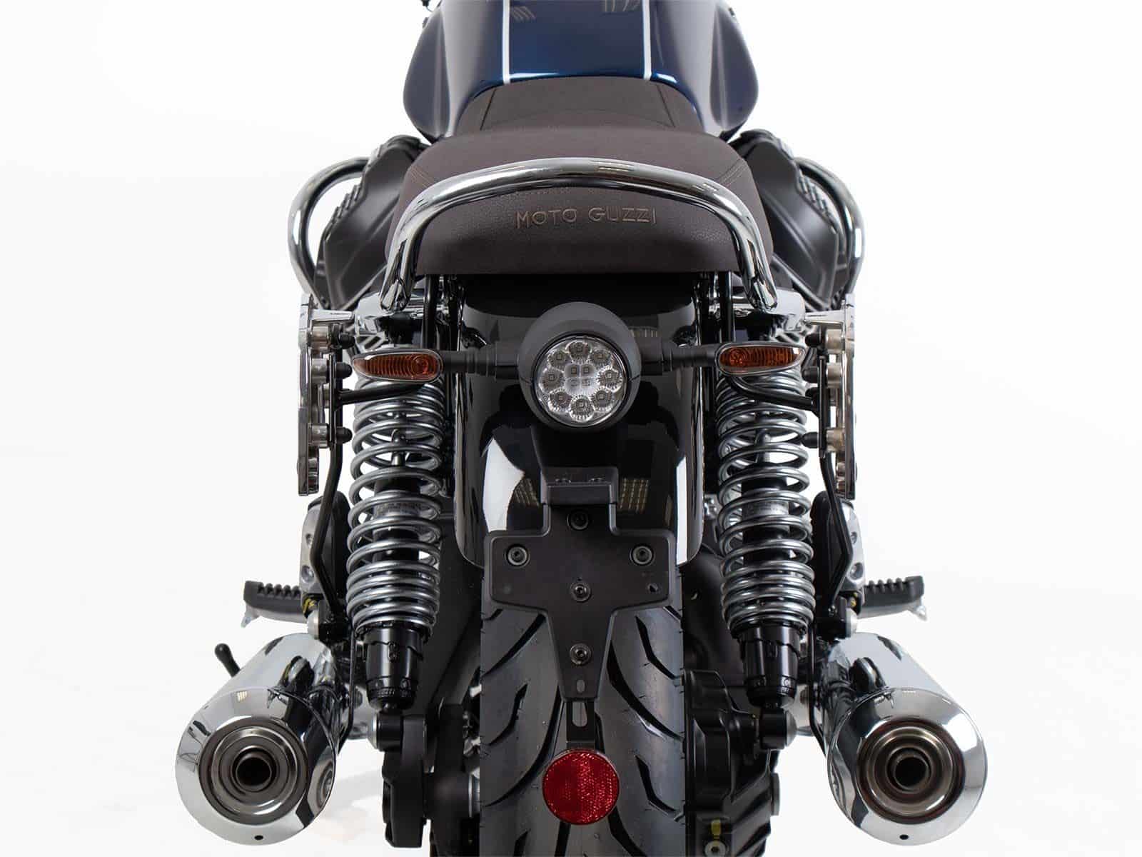 Soporte lateral C-Bow cromado para Moto Guzzi V7 850 Special/Stone/Centenario (21-24) Hepco & Becker