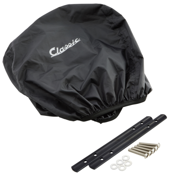 Portaequipajes clásico para Vespa, marrón oscuro