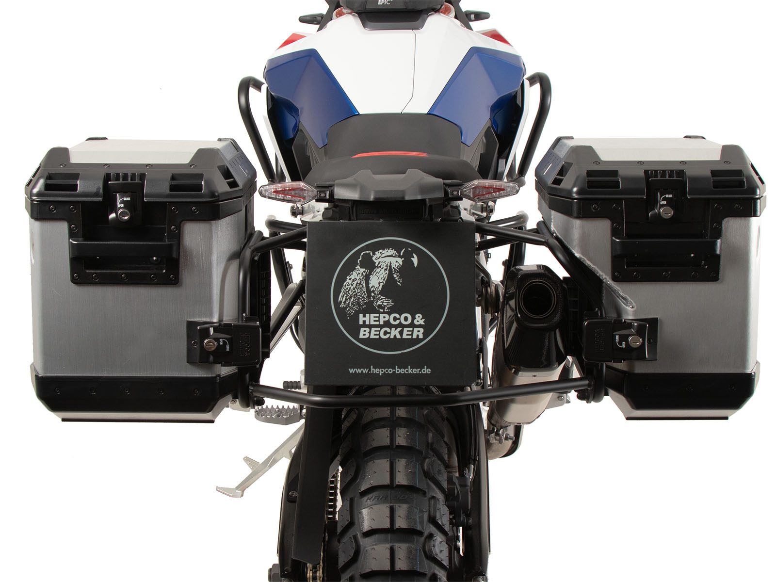 Juego maletas laterales plata para BMW F 900 GS (24-) Hepco & Becker