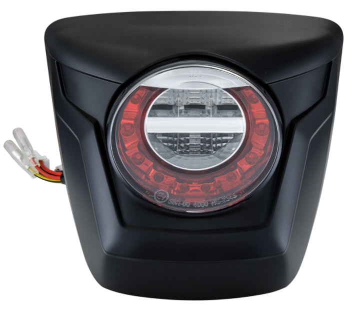 Luz trasera LED roja para Vespa Primavera/Sprint 50-150ccm, borde - negro mate