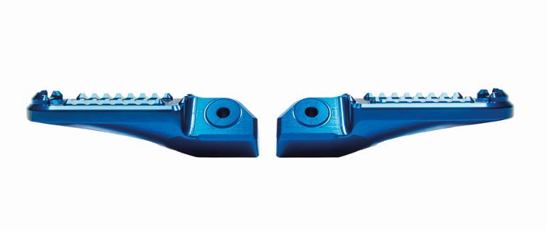 Juego de reposapiés Rizoma azul para pasajero para Honda CRF1000L Africa Twin (Bj.18-) Original Honda