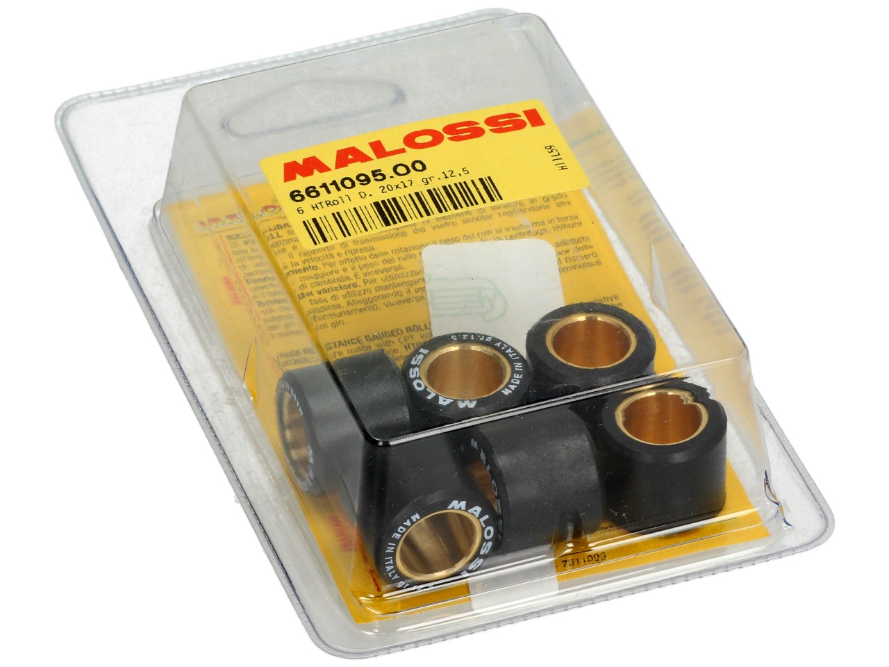 Juego de rodillos de variador Malossi, 20x17 mm, 12,5 g, pieza: 6