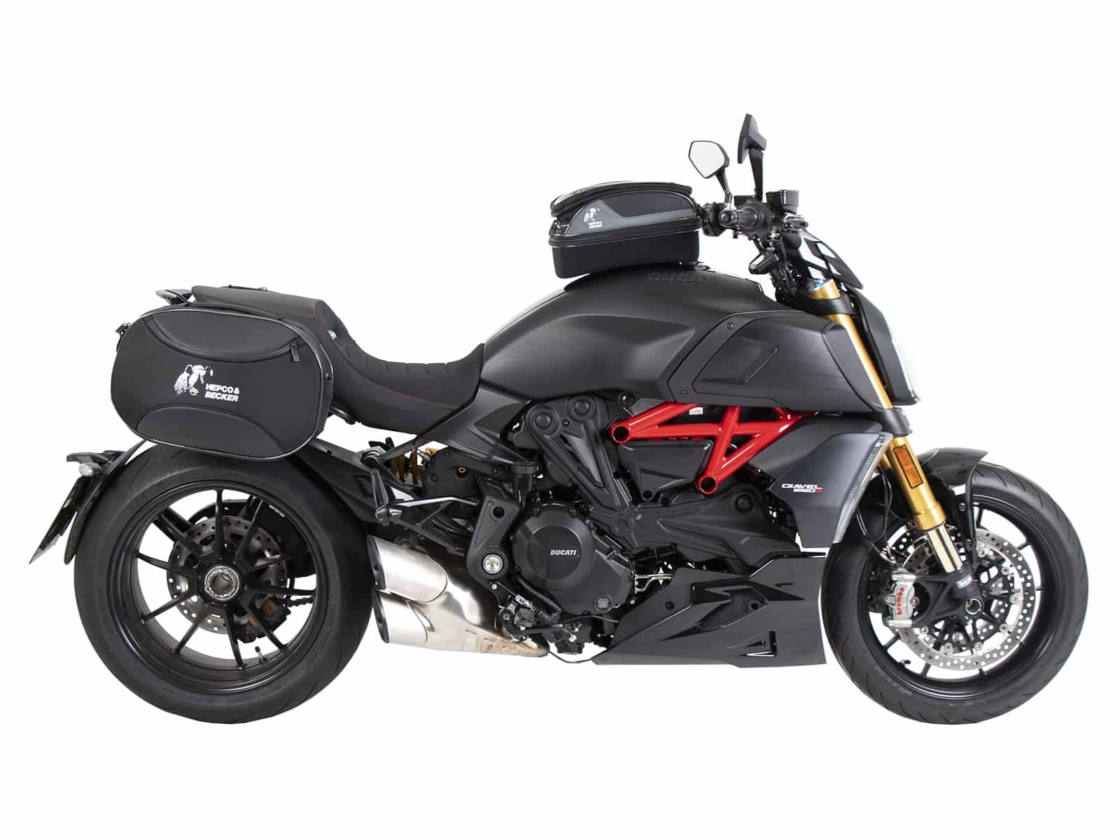 Anillo básico del depósito incl. unidad de cierre de la bolsa del depósito para Ducati Diavel 1260 /S (19-22) Hepco & Becker