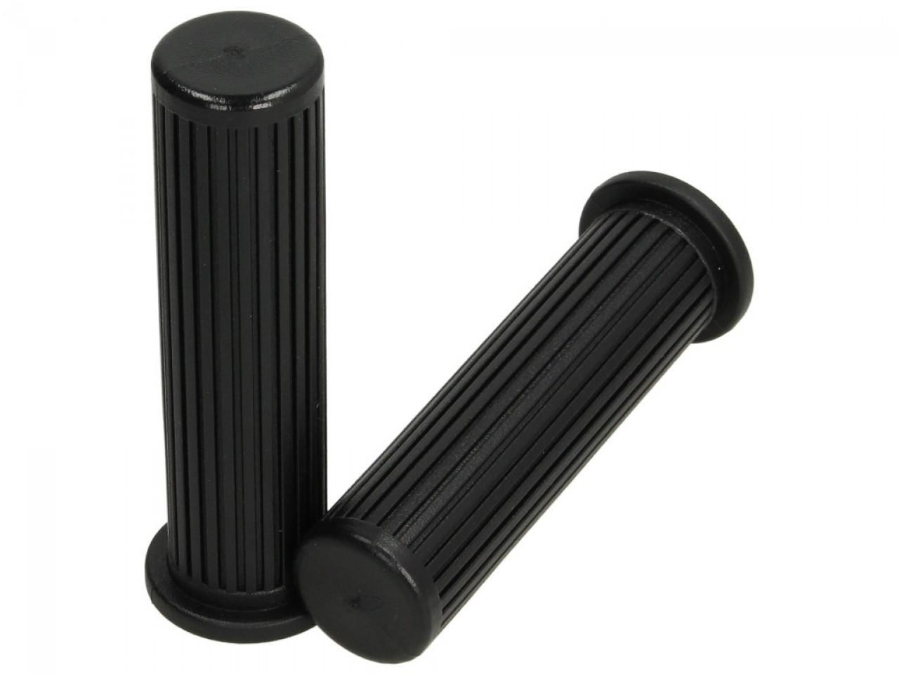 Juego de puños de goma para Vespa PX /80 / 125 / 200 - ariete Ø 22 mm, longitud: 135 mm, negro