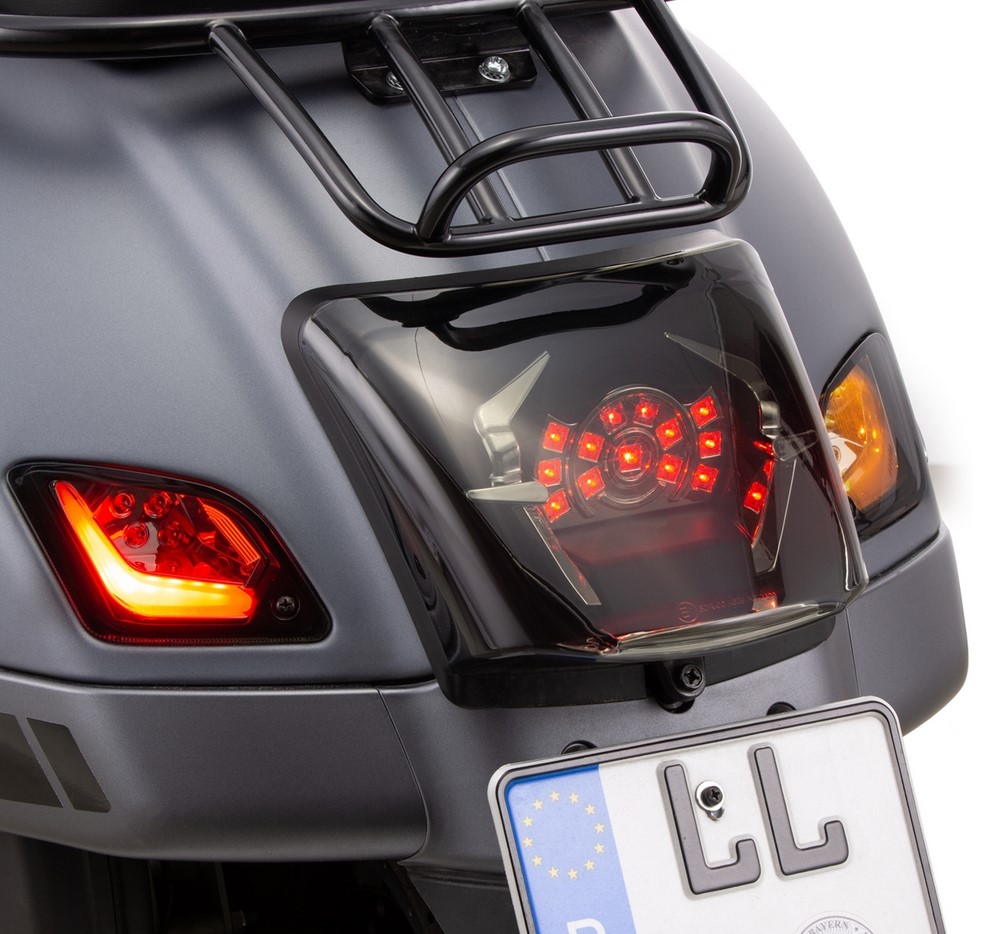 Kit de intermitentes traseros izquierdo/derecho para Vespa GTS/GTS Super/GTV/GT 60/GT/GT L ('03-'13), tintados