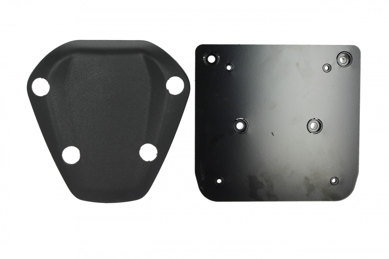 Kit baúl 36 l. gris mate 760/B Original Piaggio para Beverly HPE (incl. placa de montaje)