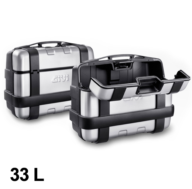 Givi Case Set Trekker 33L negro Alu Monokey