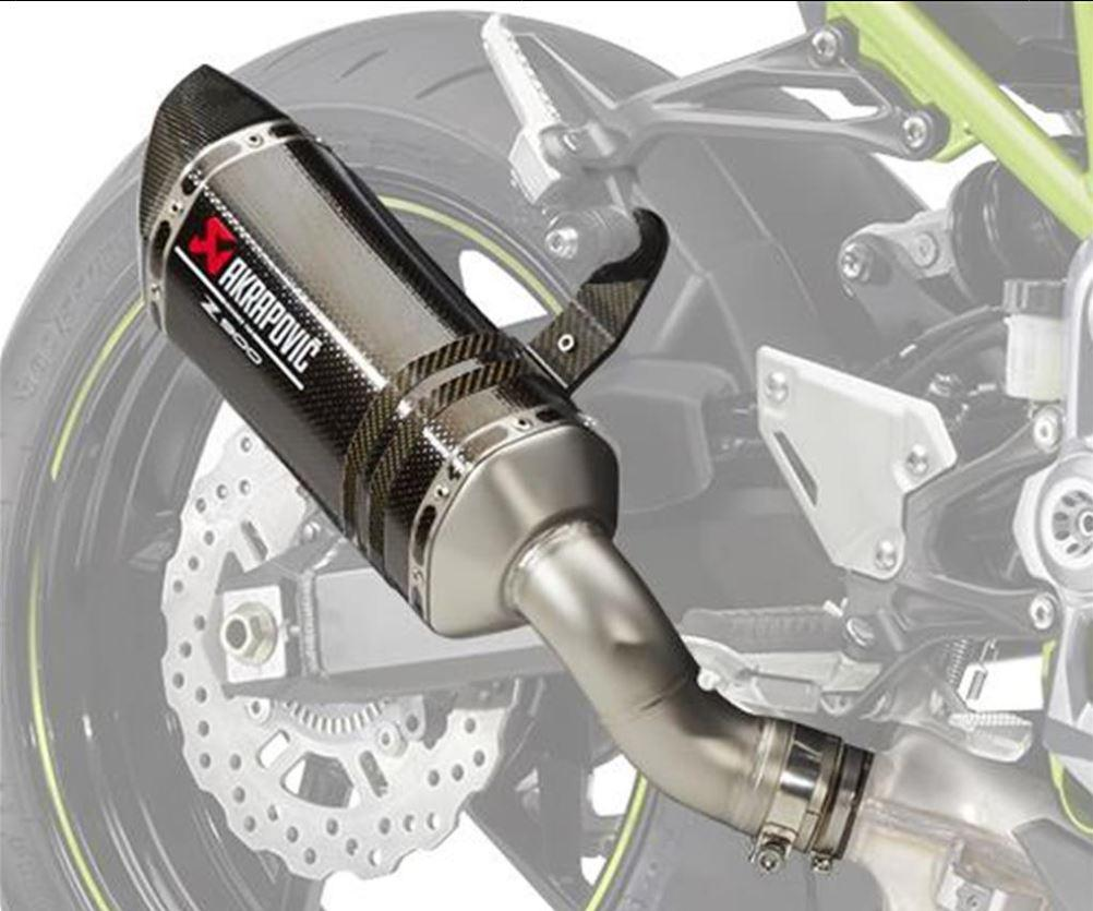 Escape deportivo Akrapovic de fibra de carbono para Kawasaki Z 900 /SE (25-)