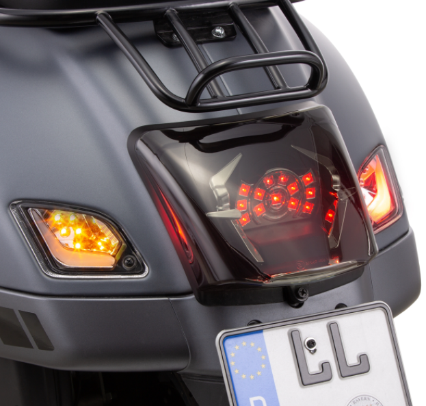 Kit de indicadores delanteros y traseros para Vespa GTS/GTS Super/GTV/GT 60/GT/GT L ('03-'13), transparente