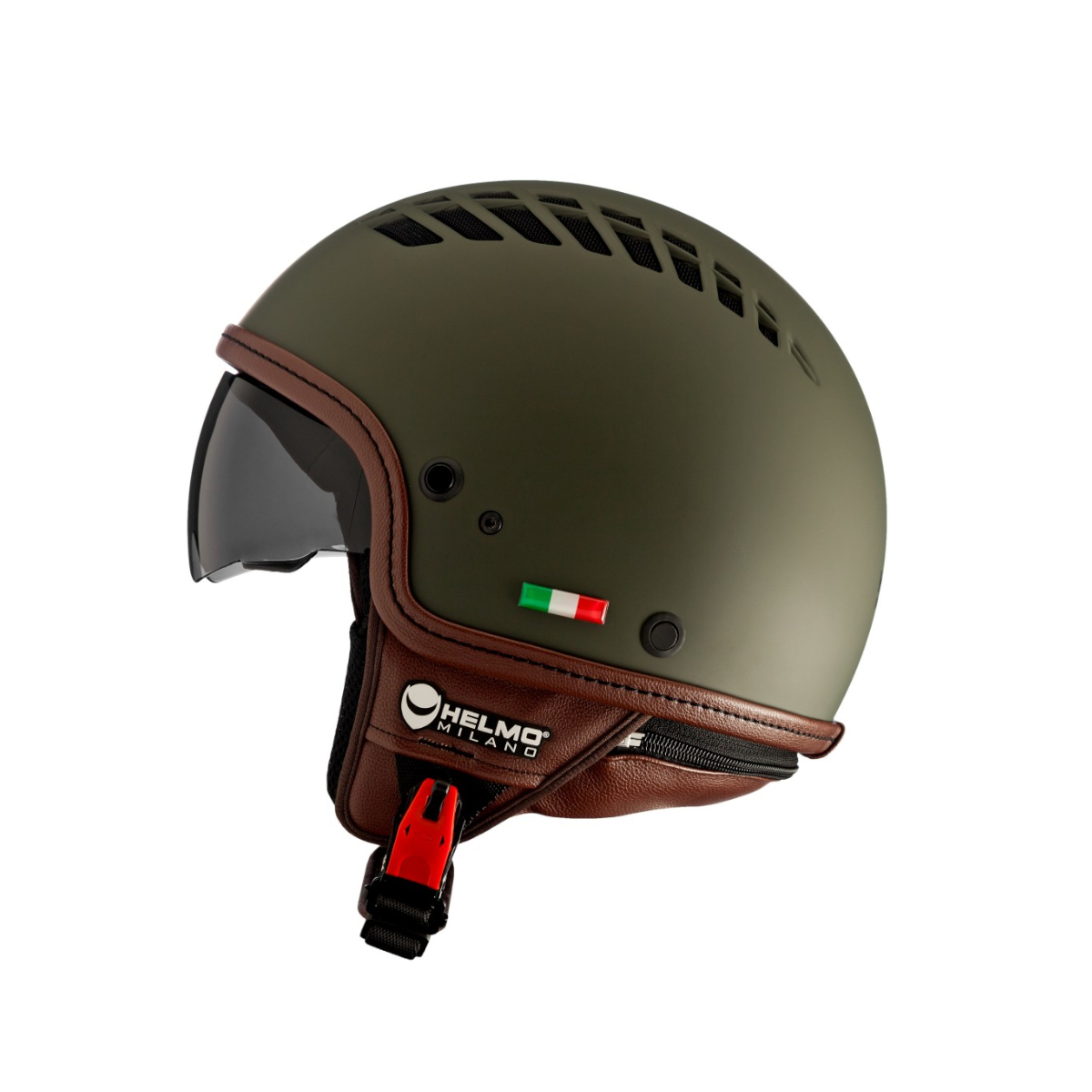 Helmo Milano Demi Jet, ViaColVento, verde, mate