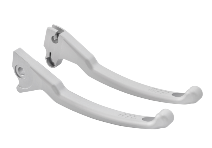 Juego de palanca deportiva de freno izquierda/derecha para Vespa LX/LXV/S/Primavera/Sprint 50-150ccm, plata mate