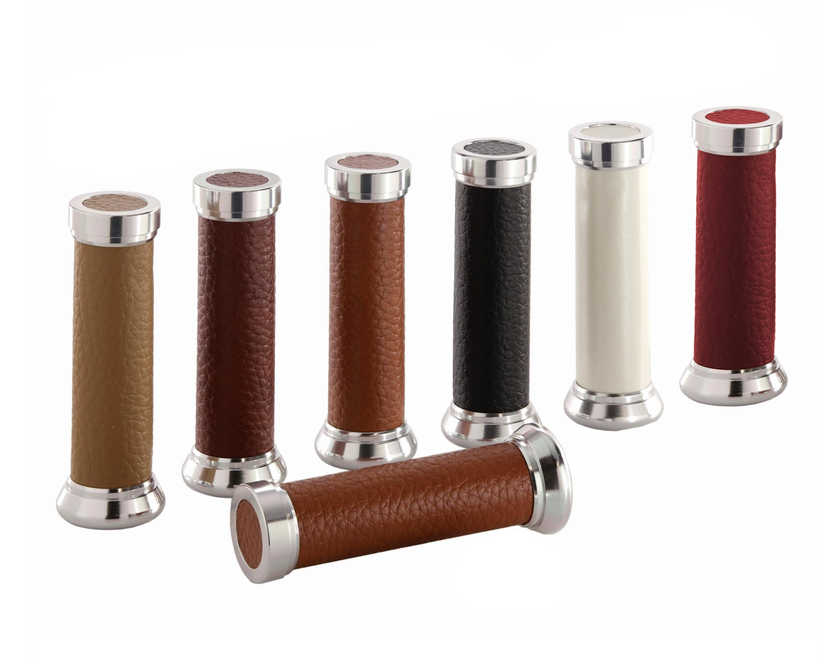 Puños Retro Ø 24/24 mm, L 130 mm para Vespa ET2/ET4/LX/LXV/S/Primavera/Sprint 50-150ccm, beige
