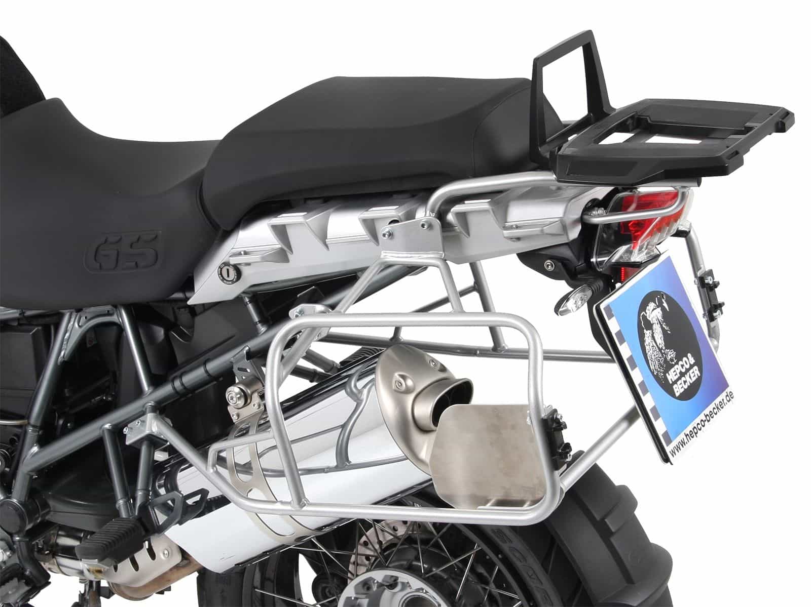 Juego portamaletas Portamaletas incl. juego portamaletas Xplorer Cutout plata para BMW R 1200 GS /Adventure (-13)