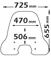 Parabrisas Classic transparente para Vespa Sprint - Isotta