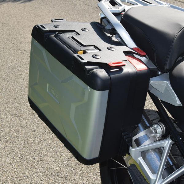 Portaequipajes adicional derecho para BMW F 850 GS, R 1200 GS LC /Rally, R 1250 GS, aluminio, negro