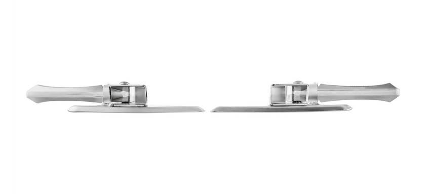 Estriberas derecha e izquierda para Vespa LX /LXV /S 50-150ccm, cromo/cromo