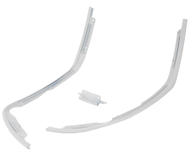 Protector de pierna de tubo de ranura mono blanco para Vespa Primavera/Sprint 50-150ccm