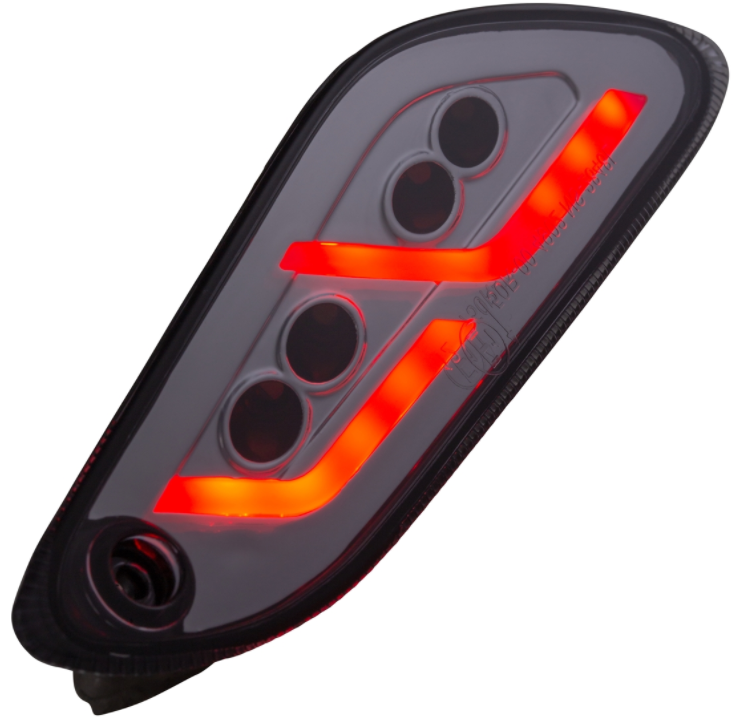 Kit de intermitentes delanteros y traseros para Vespa Primavera/Sprint 125-150cc 2T/4T AC, transparente